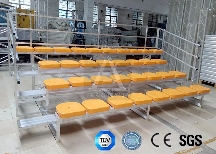 Aluminum Bleacher With Handrails