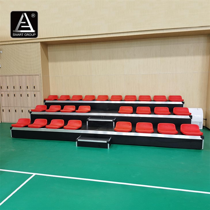Indoor Gym Electric Telescopic Bleachers Seating Portable Retractable Seating System