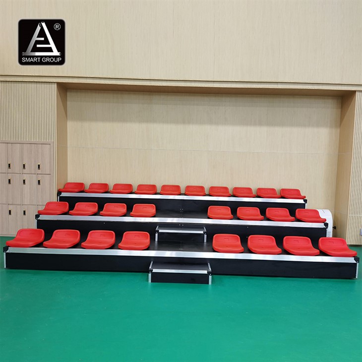 Indoor Gym Electric Telescopic Bleachers Seating Portable Retractable Seating System